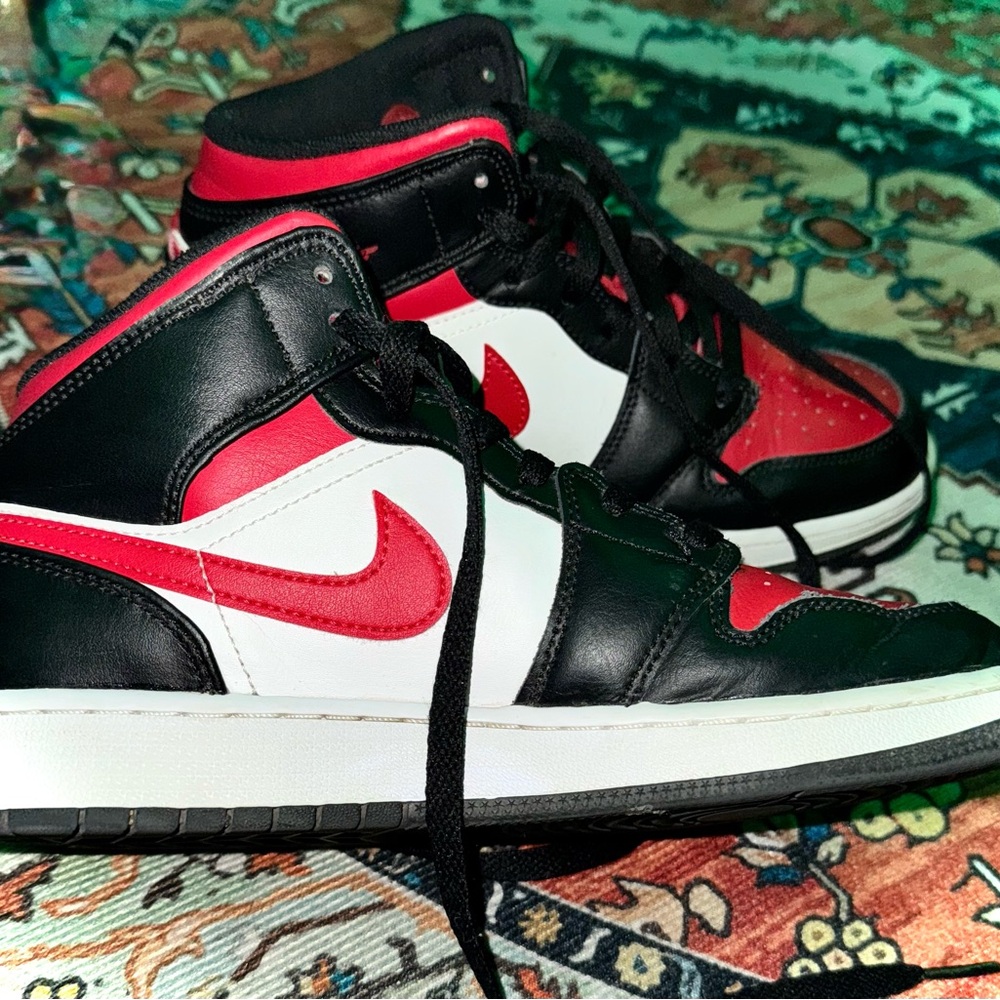 Nike Red and White Sneakers